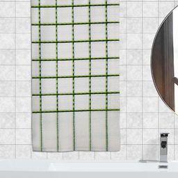 Athom Trendz Set of 2 Green & White Pure Cotton 210 GSM Striped Bath Towels-12