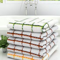 Athom Trendz Pack Of 5 Striped 210 GSM Pure Cotton Bath Towels-picture-41
