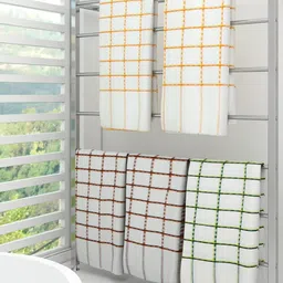 Athom Trendz Set Of 5 Striped 510 GSM Pure Cotton Bath Towel-37