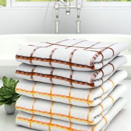 Athom Trendz Set Of 5 Striped Pure Cotton 210 GSM  Bath Towels-35