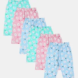 Dowin Unisex Kids Infants Pack Of 6 Assorted Cotton Track Pants-18