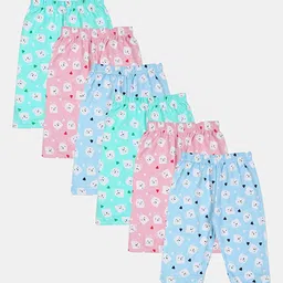 Dowin Infants Unisex Kids Printed 6Pcs Assorted Pure cotton Track Pants-picture-10