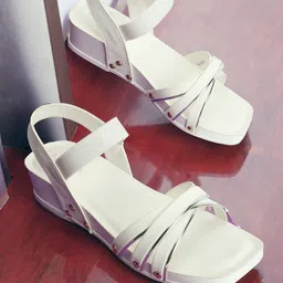 ICONICS Open Toe Wedges With Backstrap-13