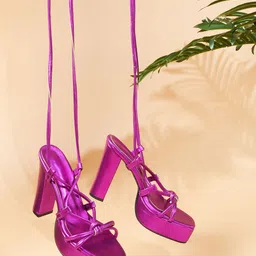 Try Me Open Toe Platform Heel Gladiators-24