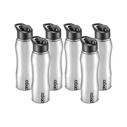 Pexpo 6 Pieces Stainless Steel Single Wall Vacuum Sipper Water Bottle 1 L-image-41