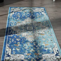 OBSESSIONS Blue Anti-static Polypropylene Floor Runner-45