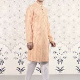 Ode by House of Pataudi Geometric Printed Regular Kurta With Pyjamas-picture-38