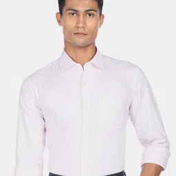 AD By Arvind Men Checked Pure Cotton Formal Shirt-image-72