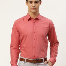 SOJANYA Men Coral Classic Formal Shirt-image-17
