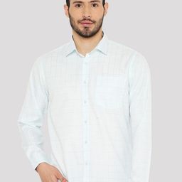 Maharaja India Slim Fit Windowpane Checked Casual Shirt-image-41