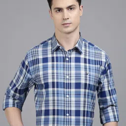 Allen Solly Tartan Checked Pure Cotton Formal Shirt-picture-32