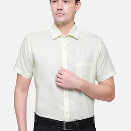 Southbay Men Smart Tailored Fit Cotton Linen Formal Shirt-picture-44