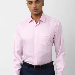 Van Heusen Durapress Micro Checked Pure Cotton Wrinkle Resistant & Easy Care Formal Shirt-picture-1