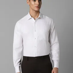 Louis Philippe Spread Collar Long Sleeves Cotton Formal Shirt-picture-30