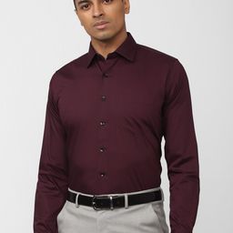 Van Heusen Spread Collar Slim Fit Formal Shirt-image-95