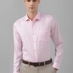 Allen Solly Slim Fit Textured Self Design Spread Collar Cotton Formal Shirt-image-34