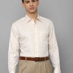 Louis Philippe Micro Ditsy Printed Cotton Formal Shirt-image-33