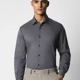Van Heusen Spread Collar Printed Cotton Formal Shirt-image-78