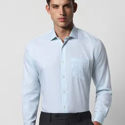 Van Heusen Textured Pure Cotton Formal Shirt-image-85