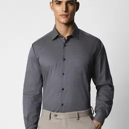 Van Heusen Spread Collar Printed Cotton Formal Shirt-image-79