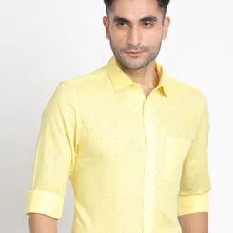 Turtle Modern Slim Fit Micro Ditsy Printed Formal Shirt-image-15