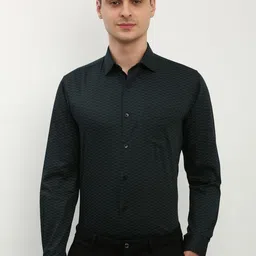 Allen Solly Men Slim Fit Micro Ditsy Printed Pure Cotton Formal Shirt-image-34