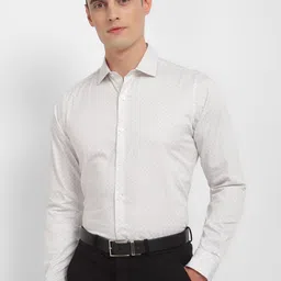 Allen Solly Slim Fit Micro Ditsy Printed Pure Cotton Formal Shirt-picture-36