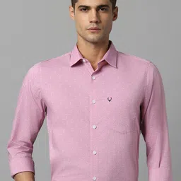 Allen Solly Geometric Printed Spread Collar Cotton Formal Shirt-image-13
