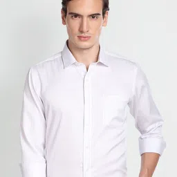 Arrow Pinstripes Striped Pure Cotton Formal Shirt-image-28