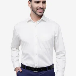 JADE BLUE Long Sleeves Patch Pocket Slim Fit Casual Cotton Shirt-image-60