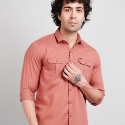 TIM PARIS Opaque Cotton Casual Shirt-image-61