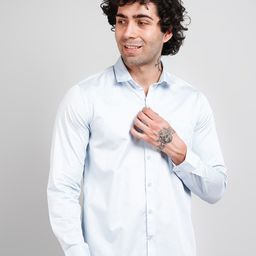 TIM PARIS Opaque Cotton Casual Shirt-image-62