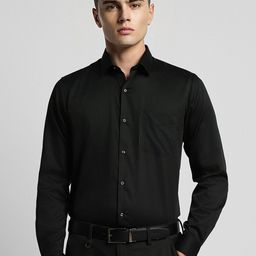 Peter England Opaque Slim Fit Pure Cotton Formal Shirt-image-78