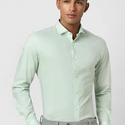 Peter England Spread Collar Slim Fit Opaque Formal Shirt-picture-16