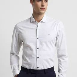 Peter England Geometric Printed Super Slim Fit Formal Shirt-image-12