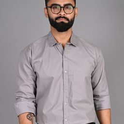 FUBAR Slim Fit Spread Collar Formal Shirt-image-102