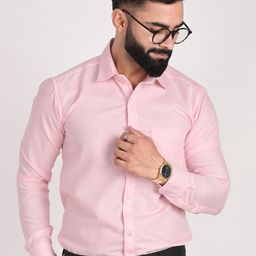 FUBAR Spread Collar Slim Fit Opaque Cotton Formal Shirt-picture-28