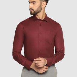 Blackberrys Straight Slim Fit Pure Cotton Formal Shirt-image-61