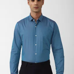 Peter England Slim Fit Micro or Ditsy Printed Formal Shirt-image-76