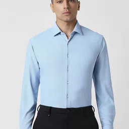 Van Heusen Men Opaque Solid Spread Collar Formal Shirt-picture-15