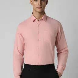 Van Heusen Men Solid Spread Collar Formal Shirt-11