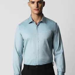 Van Heusen Spread Collar Long Sleeves Slim Fit Cotton Formal Shirt-image-81
