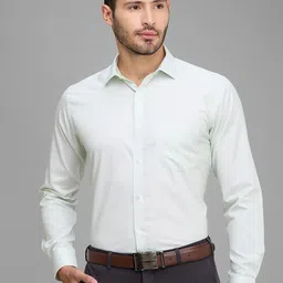 Park Avenue Spread Collar Long Sleeves Slim Fit Formal Shirt-image-31