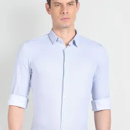 Arrow Slim Fit Geometric Printed Formal Shirt-picture-35