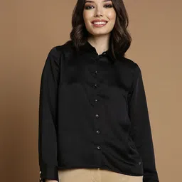 Allen Solly Woman Women Spread Collar Opaque Formal Shirt-picture-15