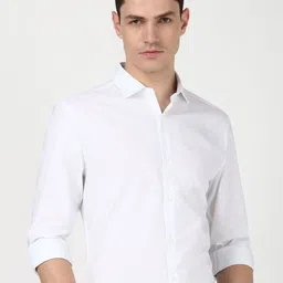 Peter England Men Solid Slim Fit Opaque Casual Shirt-picture-35