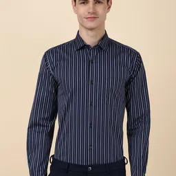 Allen Solly Men Striped Spread Collar Cotton Slim Fit Formal Shirt-image-76