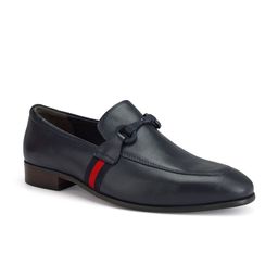 ROSSO BRUNELLO Men Leather Formal Horsebit Loafers-image-60