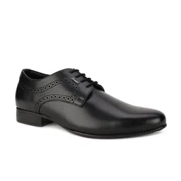 Bata Men Black Solid Formal Derbys-image-15