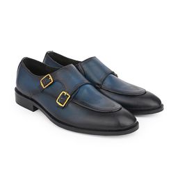 LA BOTTE Men Leather Formal Monk Shoes-image-70